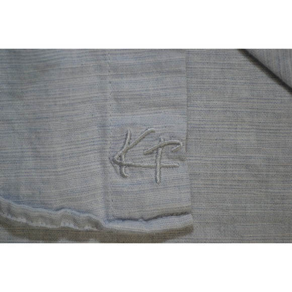 Kenny Flowers Pure Linen White Long Sleeve Button-Up Men's Size M Summer Beach - Picture 8 of 16